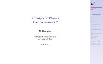 Atmospheric Physics Thermodynamics 2 - IAP > Microwave Physics