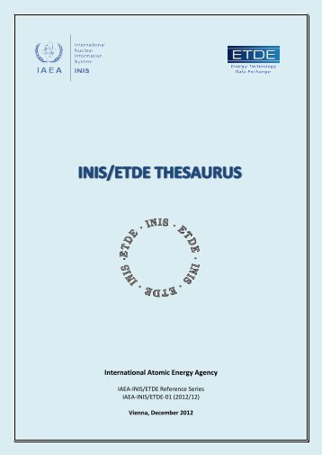 inis/etde thesaurus - IAEA