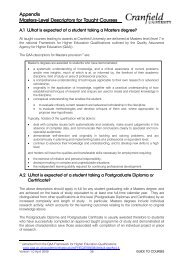 M-Level Descriptor - Cranfield University