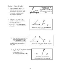 Section 4 - Pairs of Angles: - Willets Geometry