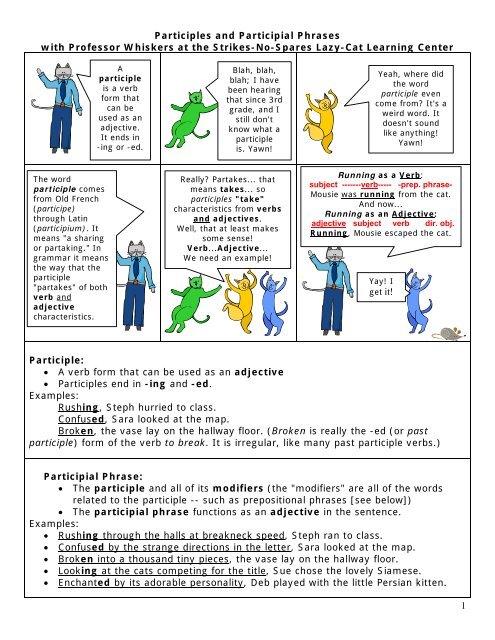 Participles and Participial Phrases - Edmond Public Schools