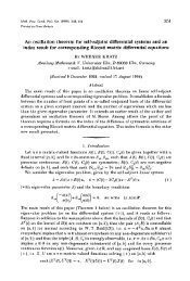 An oscillation theorem for self-adjoint differential systems and an ...