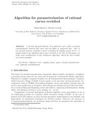 Algorithm for parameterization of rational curves revisited
