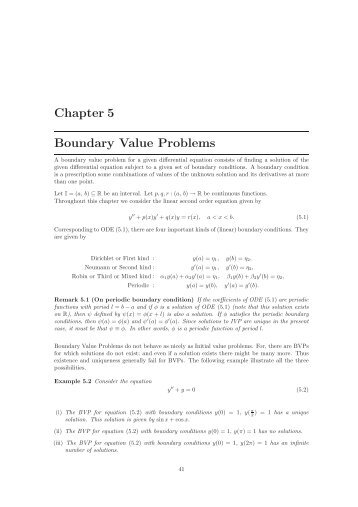 Chapter 5 Boundary Value Problems