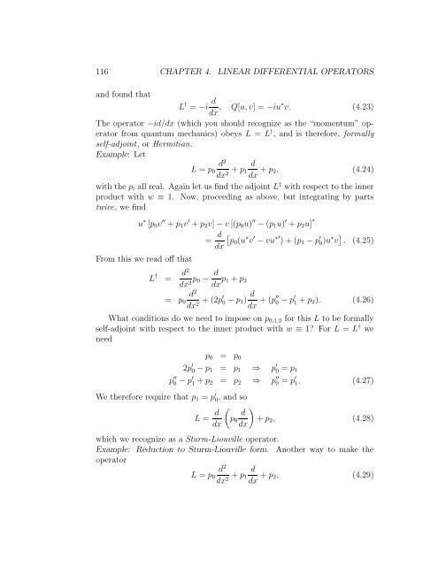Chapter 4 Linear Differential Operators