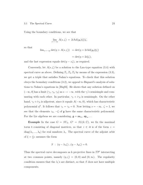 Construction of Hyperkähler Metrics for Complex Adjoint Orbits