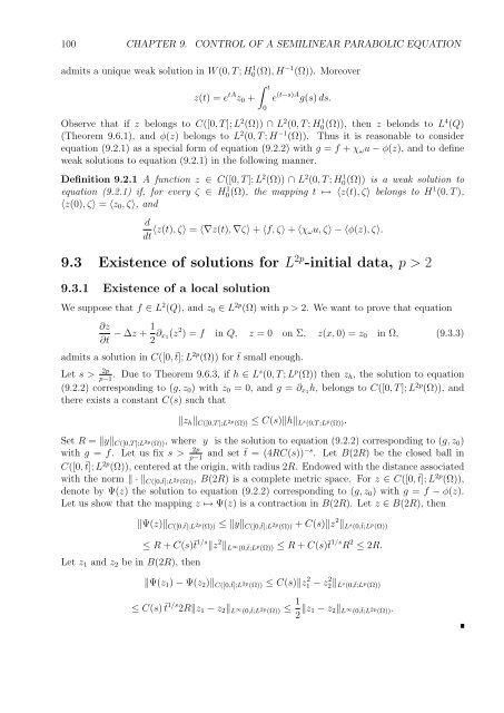 Optimal Control of Partial Differential Equations