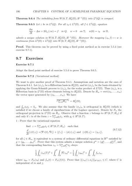 Optimal Control of Partial Differential Equations