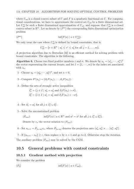 Optimal Control of Partial Differential Equations