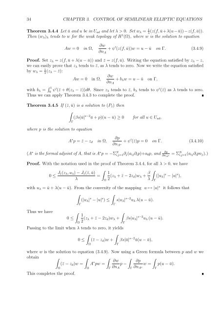 Optimal Control of Partial Differential Equations
