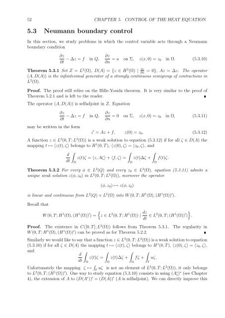 Optimal Control of Partial Differential Equations