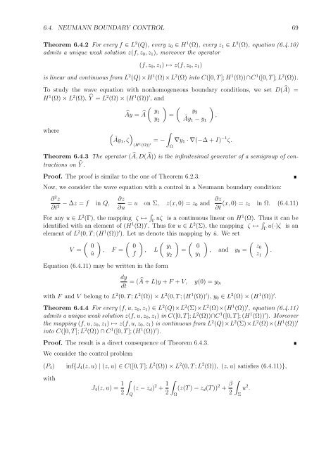 Optimal Control of Partial Differential Equations