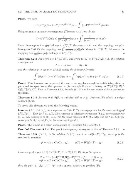 Optimal Control of Partial Differential Equations