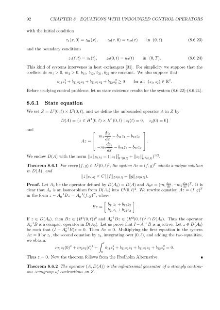 Optimal Control of Partial Differential Equations