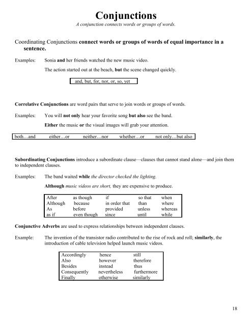 Nouns, Adjectives, Verbs, and Adverbs - Sartell