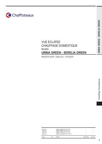 vue eclatee chauffage domestique urbia green - serelia ... - Domotech
