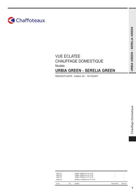 vue eclatee chauffage domestique urbia green - serelia ... - Domotech