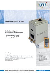 Hochstromquelle HI2000 - NSE AG