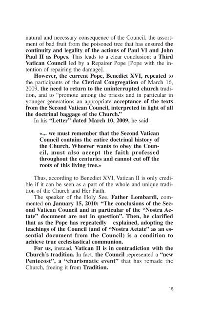 Vatican II ABOUT FACE! - Chiesa viva