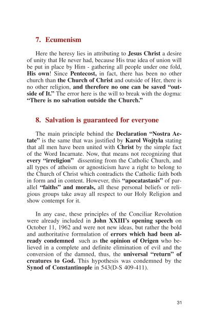 Vatican II ABOUT FACE! - Chiesa viva