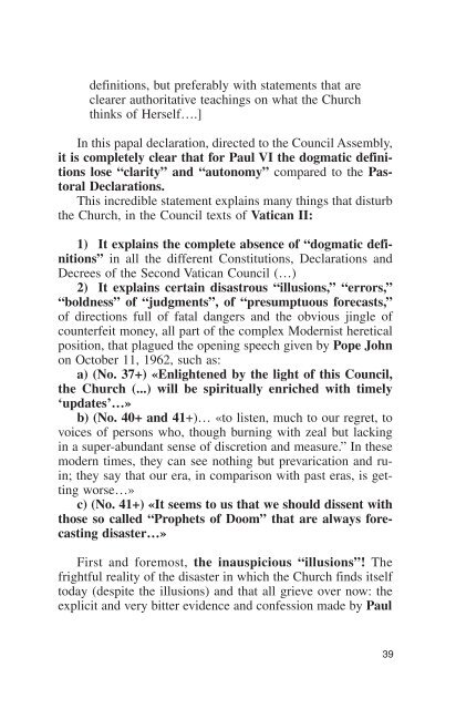 Vatican II ABOUT FACE! - Chiesa viva