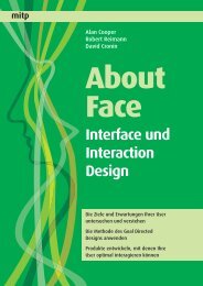 About Face Interface und Interaction Design - Mitp