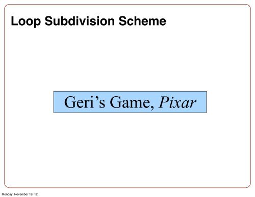 Subdivision Surfaces and Mesh Data Structures