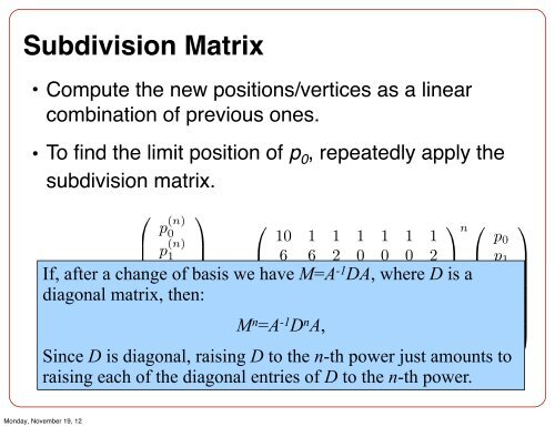 Subdivision Surfaces and Mesh Data Structures