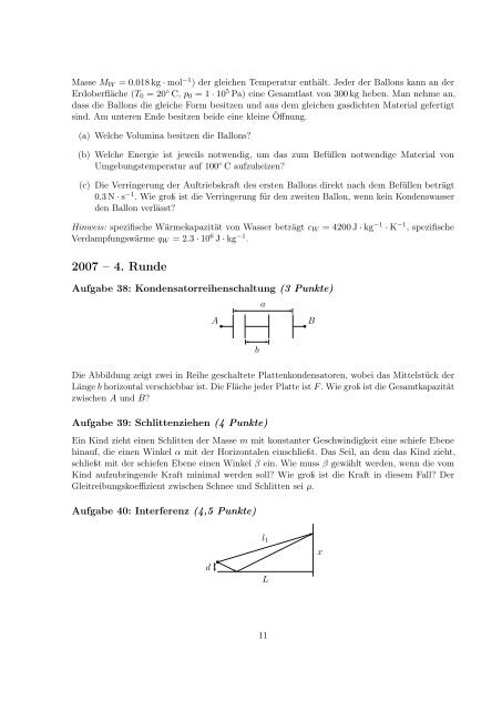 IPhO-Aufgabensammlung Inhaltsverzeichnis