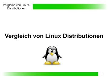 Vergleich von Linux Distributionen