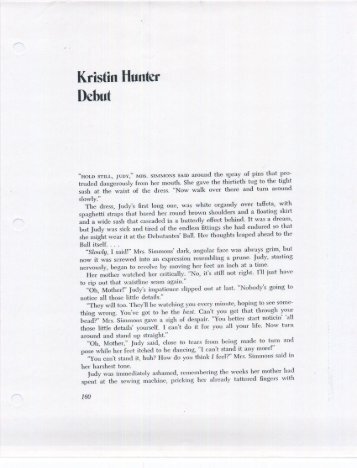 Kristin Hunter Debut - Mail . colonial