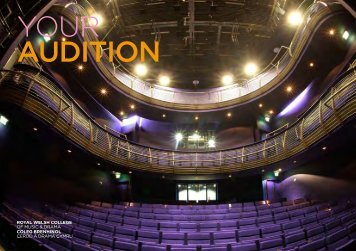 YOUR AUDITION - Royal Welsh College of Music & Drama