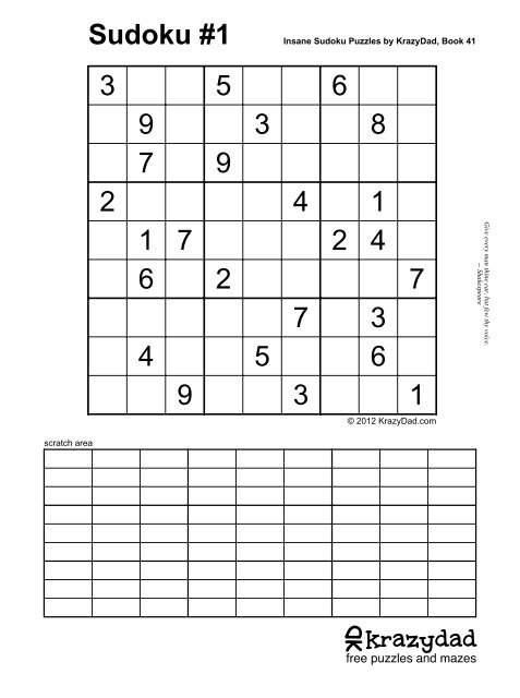 Killer Sudoku Puzzles by Krazydad