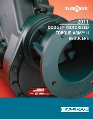 DODGE® MOTORIZED TORQUE-ARM™ II REDUCERS - Baldor