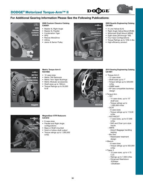 DODGE ® Motorized Torque