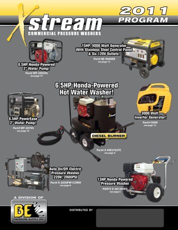 Commercial pressure washers - Equipements Delfosse