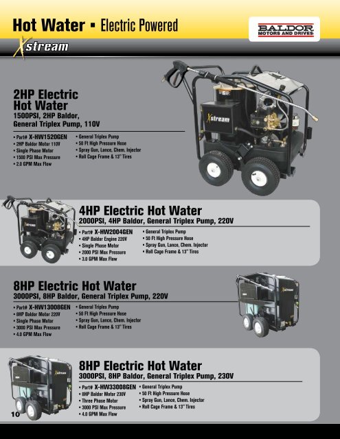 Commercial pressure washers - Equipements Delfosse