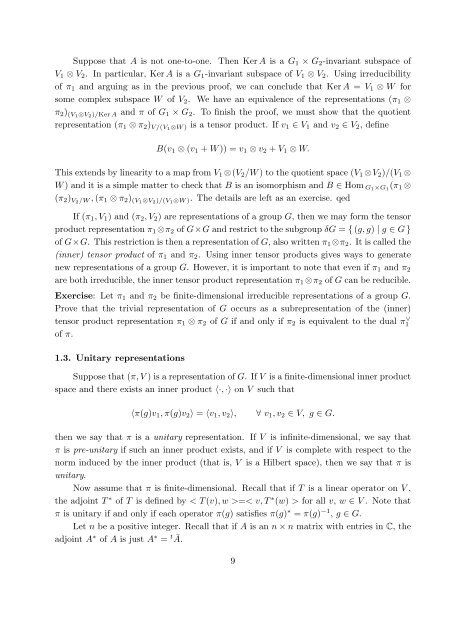 MAT 445/1196 - INTRODUCTION TO REPRESENTATION THEORY ...