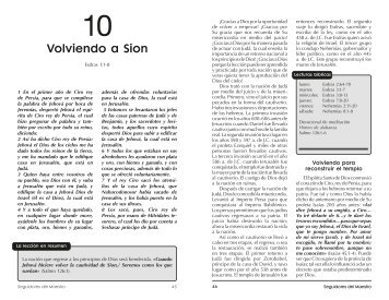 Lección 10: Volviendo a Sion