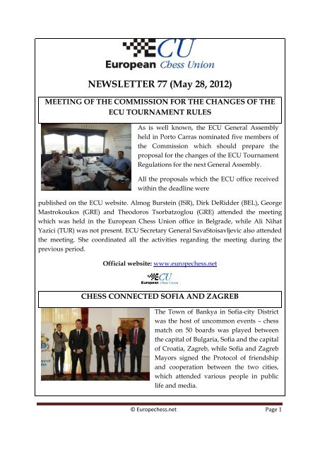 NEWSLETTER 77 (May 28, 2012) - lublin 2012