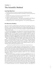 Topic 1 - The Scientific Method