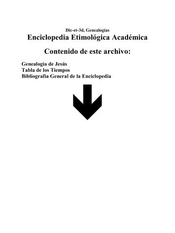 Enciclopedia Etimológica Académica Contenido de ... - Radio Verdad