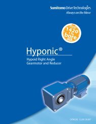 Hyponic Gearmotor and Reducer Catalog - Sumitomo Drive ...