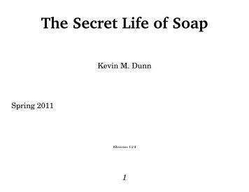 The Secret Life of Soap - Caveman Chemistry