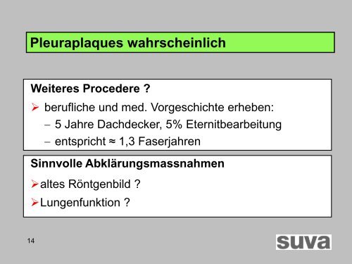 für Asbest - Berner Reha Zentrum