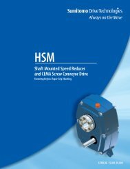 Cyclo 6000 Gearmotor Complete Catalog - Sumitomo Drive Cyclo 6000 Gearmotor Complete Catalog - Sumitomo Drive