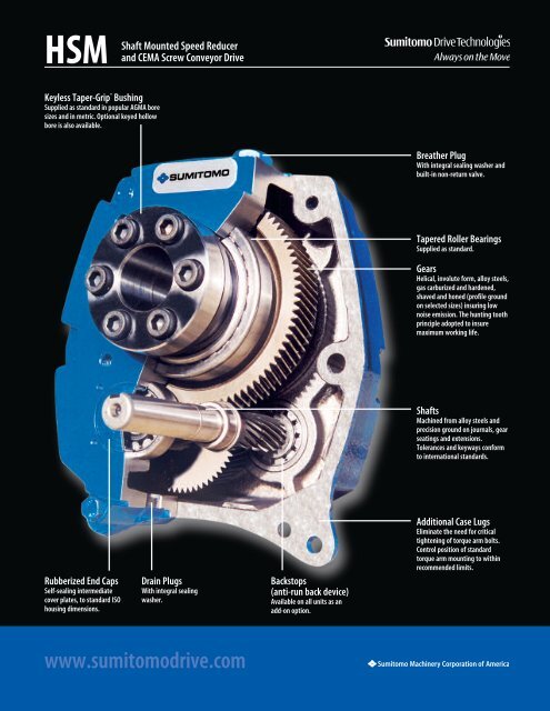 HSM Shaft Mounted Speed Reducer - Sumitomo Drive Technologies