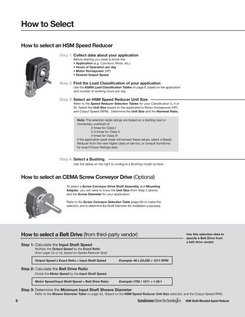 HSM Shaft Mounted Speed Reducer - Sumitomo Drive Technologies