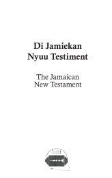 Di Jamiekan Nyuu Testiment - Bible Society