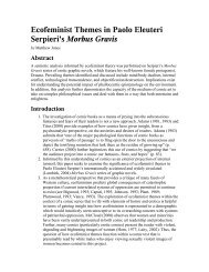 Ecofeminist Themes in Paolo Eleuteri Serpieri's Morbus Gravis